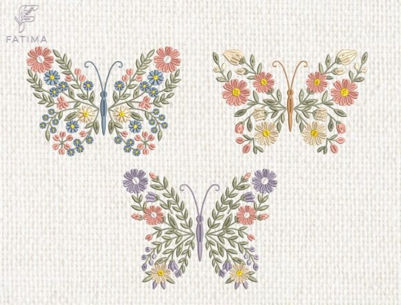 Download Floral Butterfly Embroidery Bundle - Premium Resources