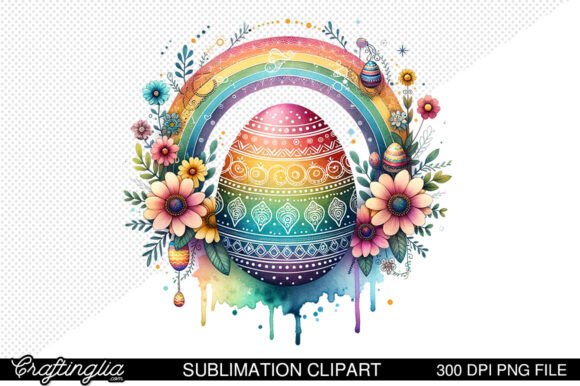 Download Boho Easter Rainbow Clipart Sublimation - Premium Resources
